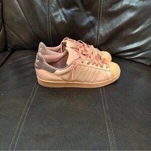 Adidas Superstar Adicolor Sun Glow‎ Orange Mens Size 9.5 Athletic Shoes Sneakers